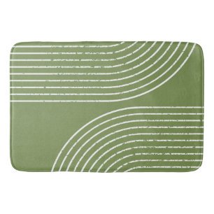 Tapis De Bain Sage Olive Minimaliste Mats de bain