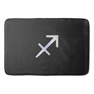 Tapis De Bain Sagittarius moderne Zodiac Sign on Snake Skin