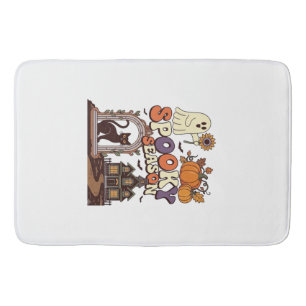 Tapis De Bain Saison effrayante Halloween Fantôme Citrouille Cha