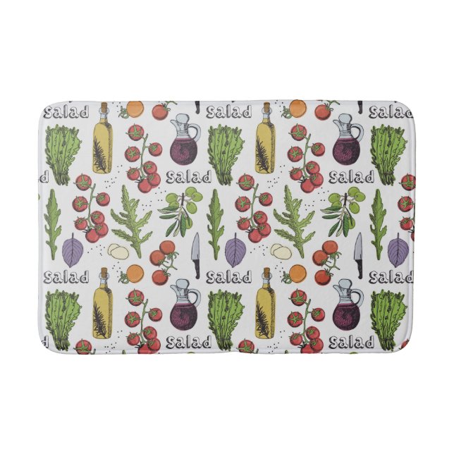 Tapis De Bain Salade Motif nattes (Devant)