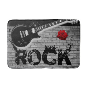 Tapis De Bain salle de bain de guitare de musique