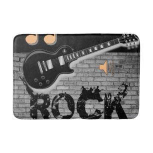 Tapis De Bain salle de bain de guitare de musique