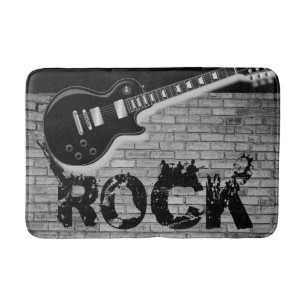 Tapis De Bain salle de bain de guitare de musique