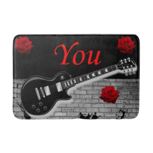 Tapis De Bain salle de bain de guitare de musique