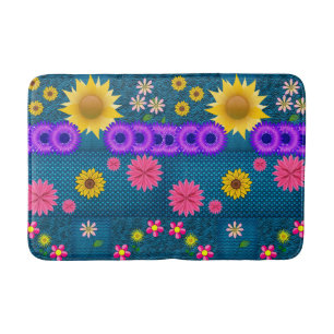 Tapis De Bain Salle de bain fleurie