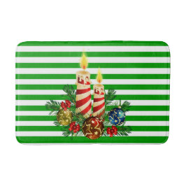 Tapis De Bain Salle de bain invitée Stripe de Noël