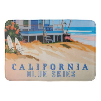 Tapis De Bain Salle de bain thème de la plage