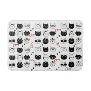 Tapis De Bain Salle de bains avec baignoire Chat Kitten