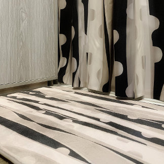 Tapis De Bain Salle De Bains Moderne Noire Et Blanc Tapis Bain M