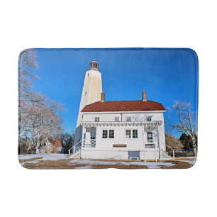 Tapis De Bain Sandy Hook Lighthouse, New Jersey Bath Mat