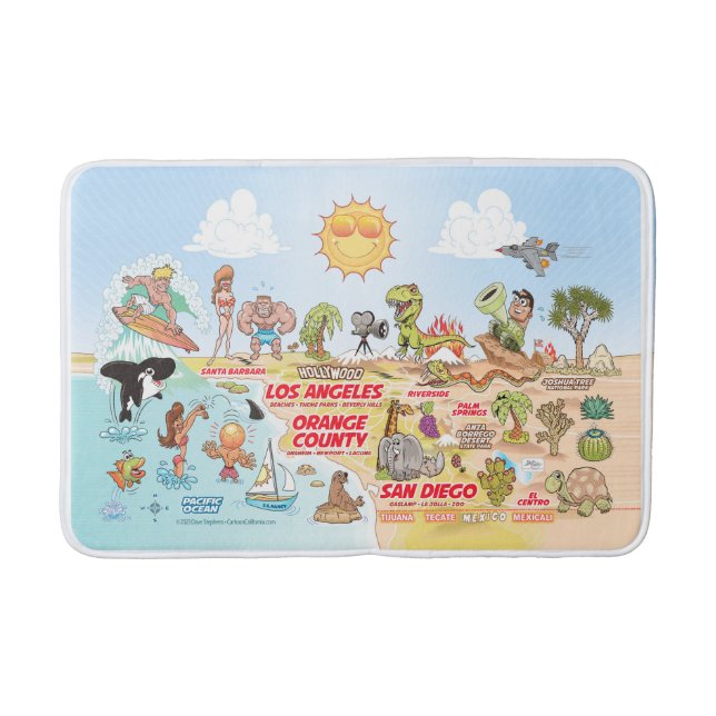 Tapis De Bain Sat de bain SoCal (Devant)