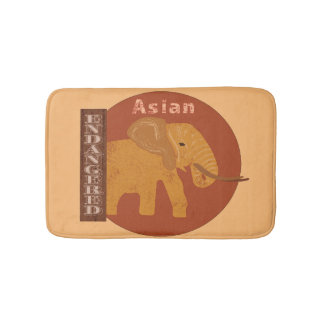Tapis De Bain Sauvez les éléphants