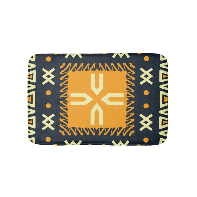Tapis De Bain Schawl Design : Carré indien Batik. (Devant)