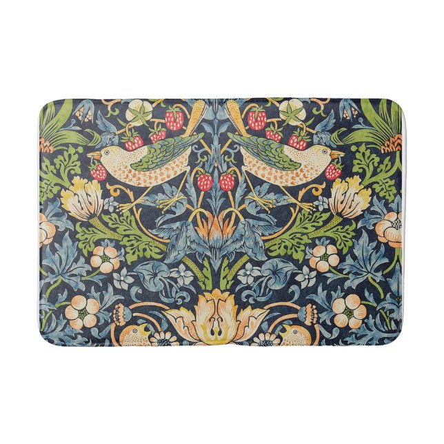 Tapis De Bain Schéma floral William Morris Strawberry Thief (Devant)