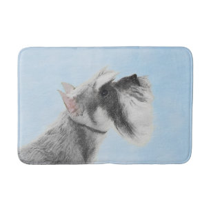 Tapis De Bain Schnauzer (Giant, Standard) Peinture - Chien Art