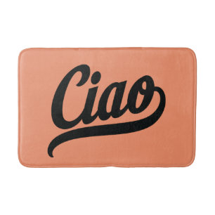 Tapis De Bain Script Ciao (noir)