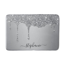 Script Nom personnalisé Silver Parties scintillant