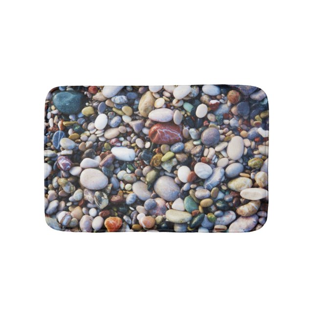 Tapis De Bain Sea Pebbles Beach Styles Rhodes Grèce (Devant)