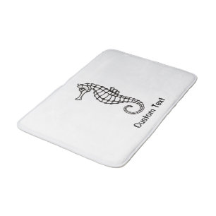 Tapis De Bain Seahorse Black