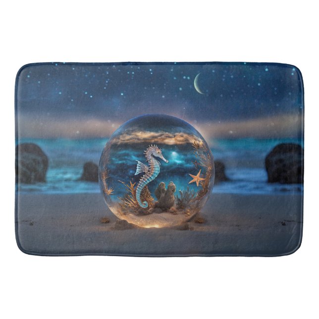 Tapis De Bain Seahorse Starfish Plage Océan Sous-marin (Devant)