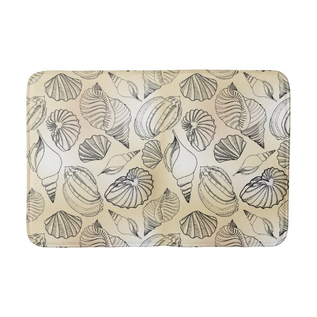 Tapis De Bain Seashells Beach House Nautique (Devant)