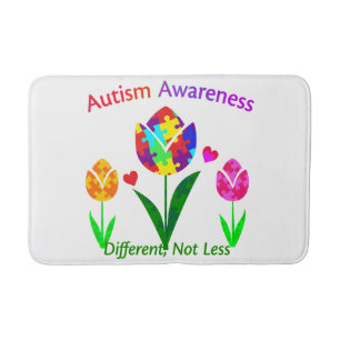 Tapis De Bain Sensibilisation sur l'autisme Tulip