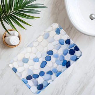 Tapis De Bain Sentier de galets imitation sous l'eau