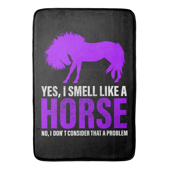 Tapis De Bain Sentir comme un cheval n'est pas un problème (devant Vertical)