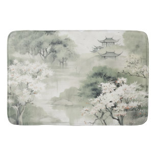 Tapis De Bain Serene Tranquillité thème japonais