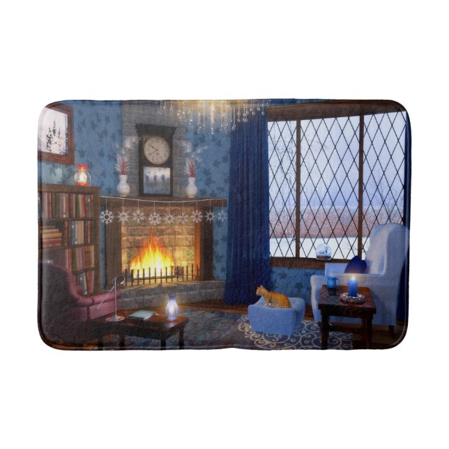 Tapis de bain Sérénité d'hiver (Devant)
