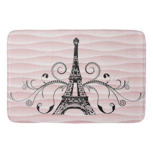 Tapis De Bain Serviette Eiffel rose Parfum