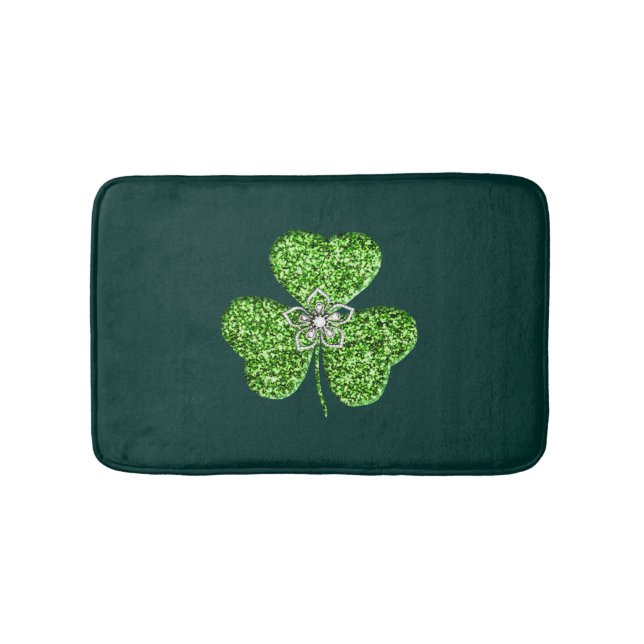 Tapis De Bain Shamrock De parties scintillant Et Mat De Bain Fle (Devant)