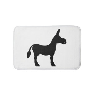 Tapis De Bain Silhouette d'âne