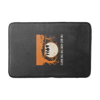 Tapis De Bain Silhouette de fantôme de Halloween Boo