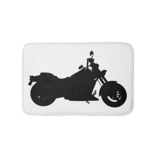 Tapis De Bain Silhouette de moto