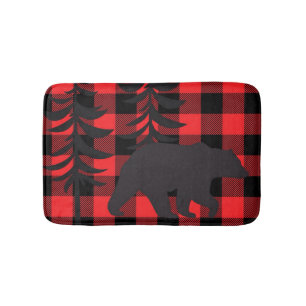 Tapis De Bain Silhouette rouge à oreille noire