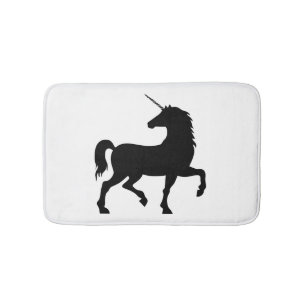 Tapis De Bain Silhouette Unicorne