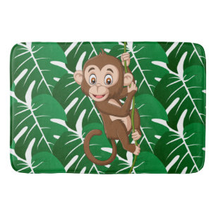 Tapis De Bain Singe sur la vigne Design Bain Mat