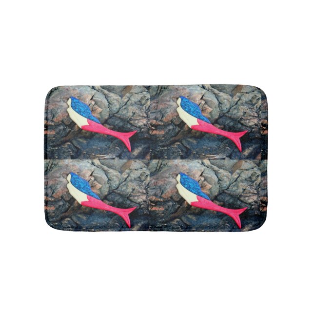 Tapis De Bain sirènes à queue rousse (Devant)