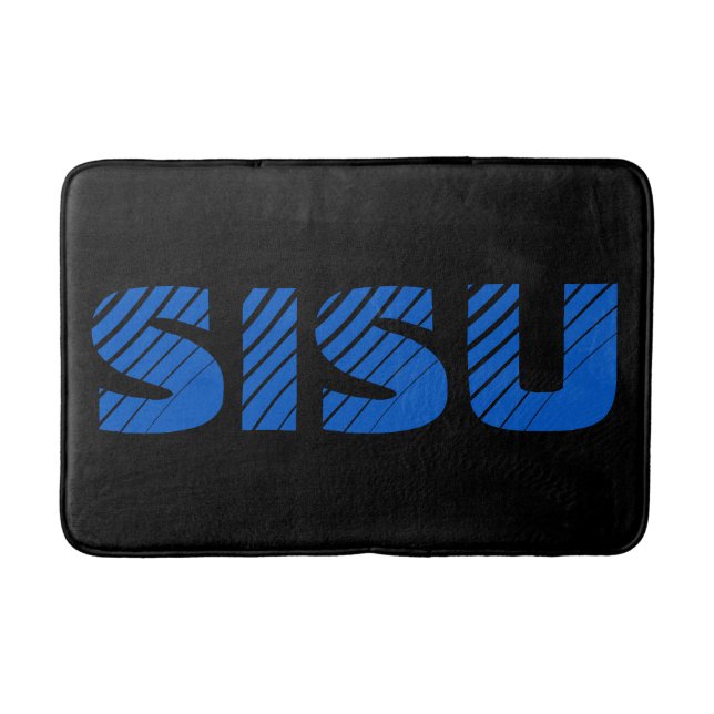 Tapis De Bain SISU (Noir) Sauna Bath Mat (Noir) (Devant)