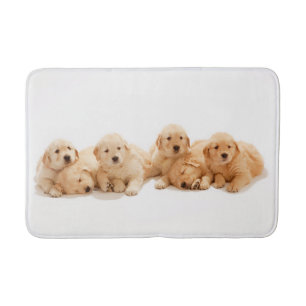 Tapis De Bain Six Marionnettes Golden Retriever
