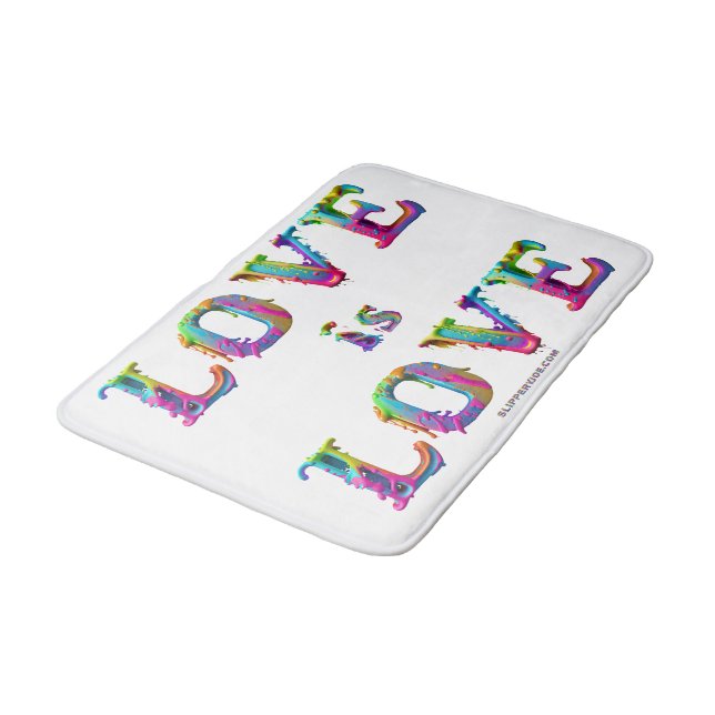 Tapis De Bain SlipperyJoe amour est l'amour goutte à goutte de f (Angle)