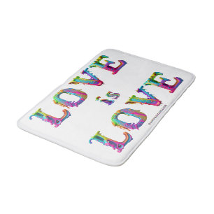 Tapis De Bain SlipperyJoe l'amour est amour dégoulinant fondu dy