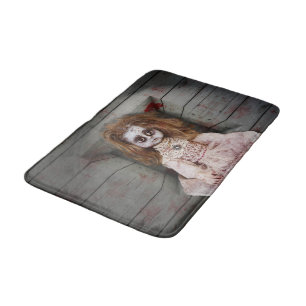 Tapis De Bain SlipperyJoe's déplaisante poupée visage pâle sang 