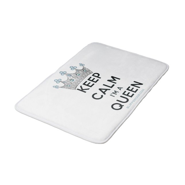 Tapis De Bain SlipperyJoe's Keep Calm Queen couronne joyaux a (Angle)