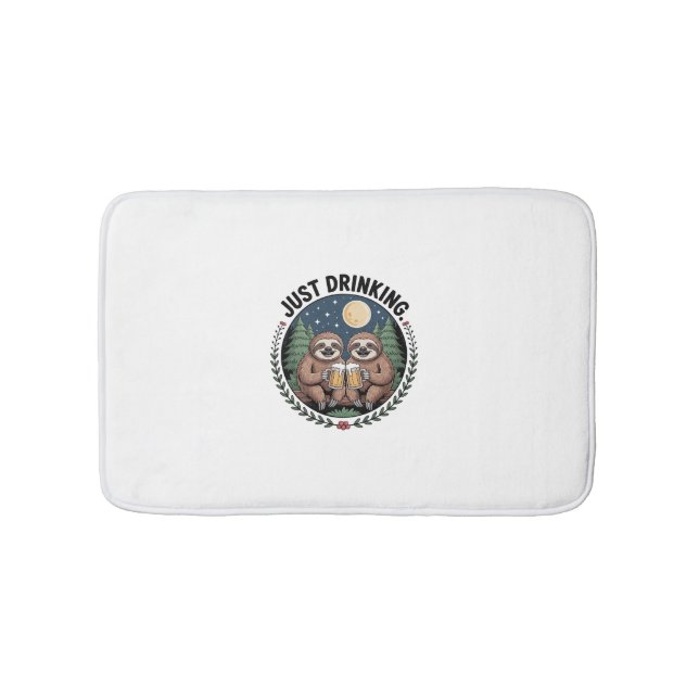 Tapis De Bain Sloth Randonnée avec l'équipe de boisson (Devant)