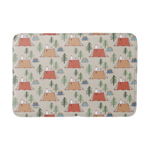 Tapis De Bain Snoopy & Woodstock Go Camping Motif