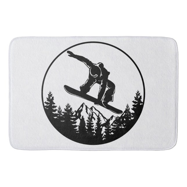 Tapis De Bain Snowboard Bath Mat (Devant)