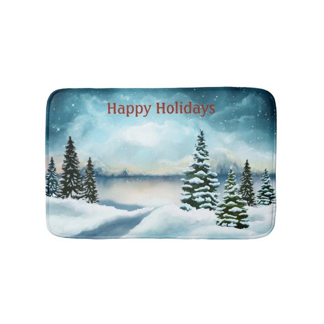 Tapis De Bain Snowy pine (Devant)