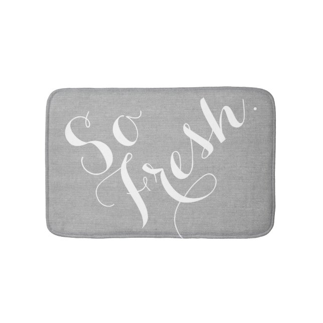 Tapis De Bain So Fresh drôle hipster humour citation disant (Devant)
